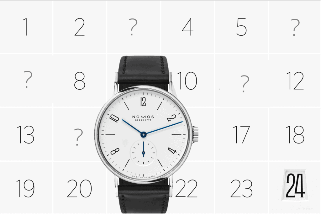 Nomos Adventskalender 2021 (C) Uhrenkosmos