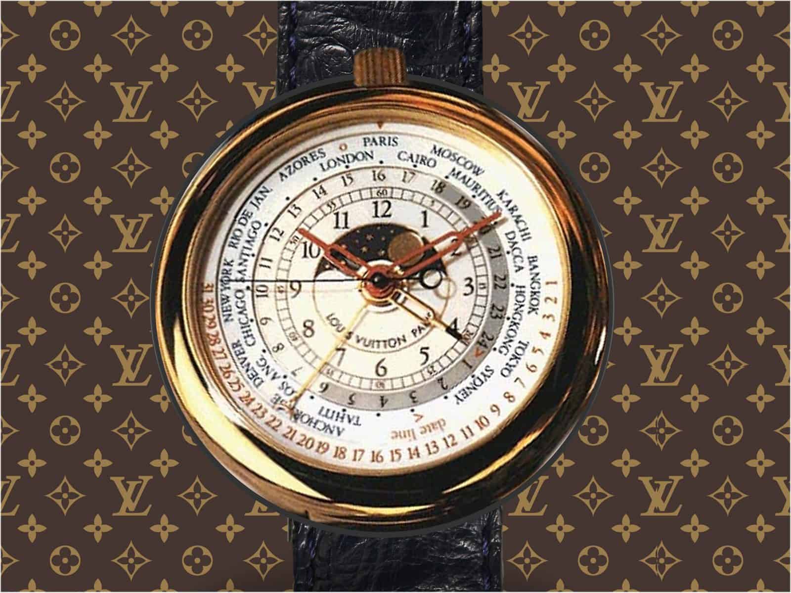 Louis VUITTON Herrenuhr mit Chronometer Modell Tambour…