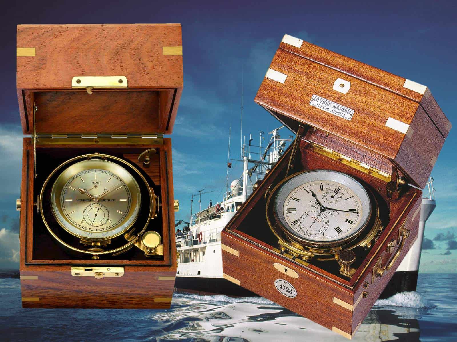 Marinechronometer Wempe 1938 und Ulysse Nardin 1943 (C) Uhrenkosmos