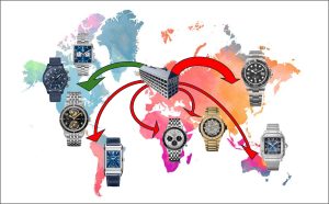 Vergleich der Regionen zeigt sinkende Schweizer Uhrenexporte