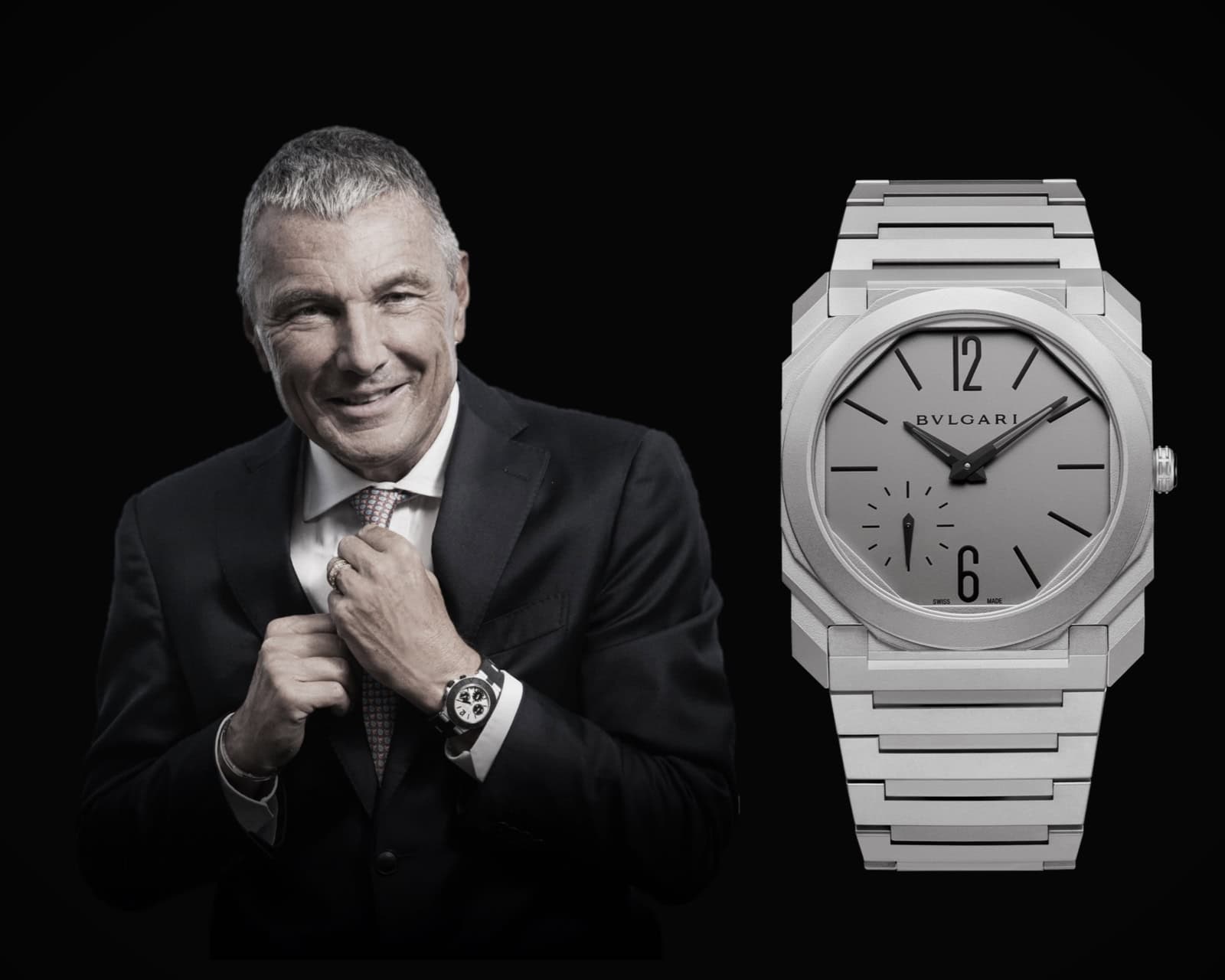 Bulgari CEO Jean-Christophe Babin mit Bulgari Octo