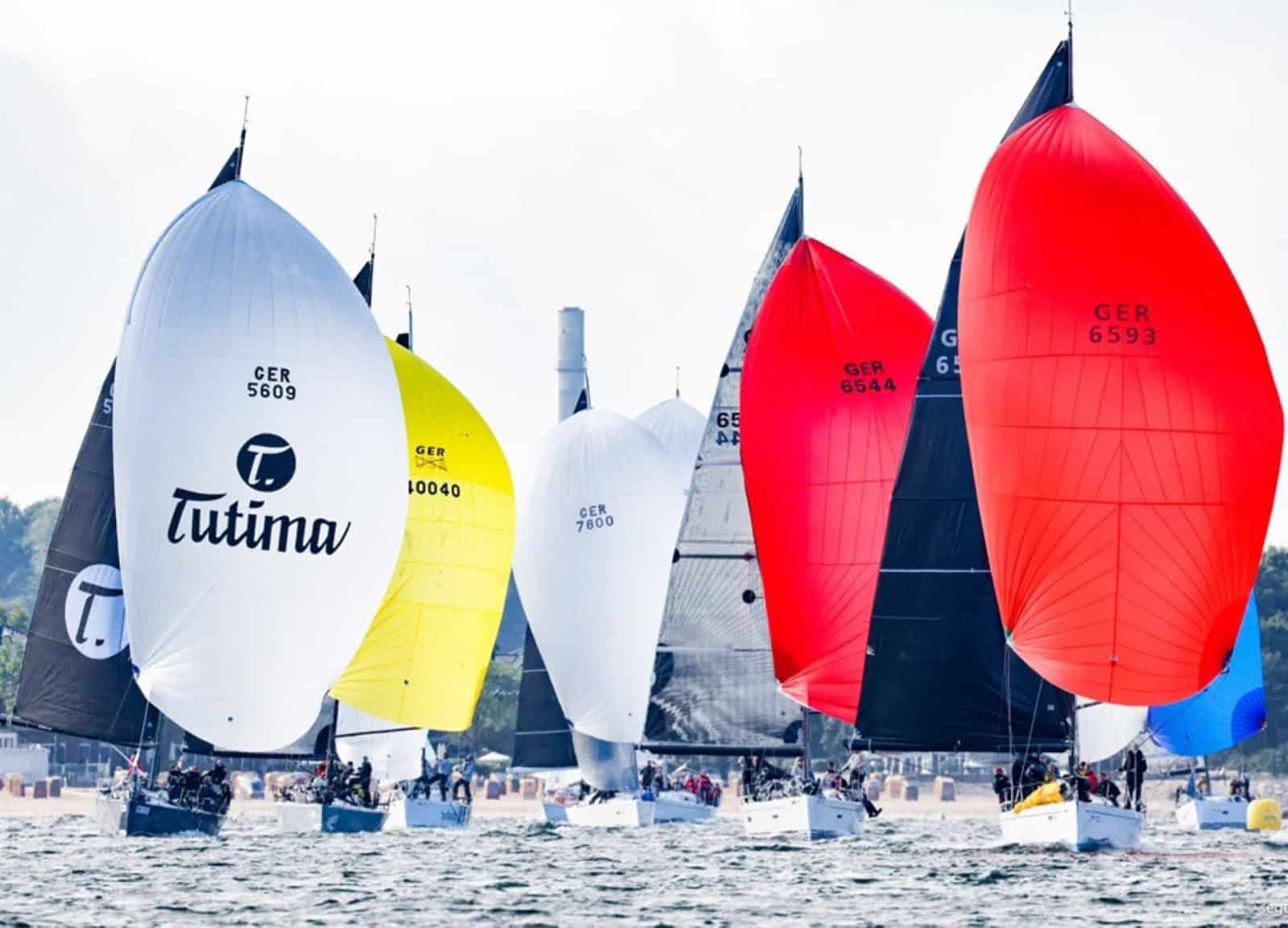 Segelregatta während der Kieler Woche