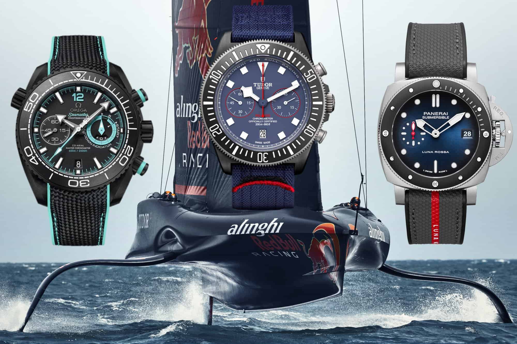 America's Cup Uhren 2024 von Omega Tudor Panerai