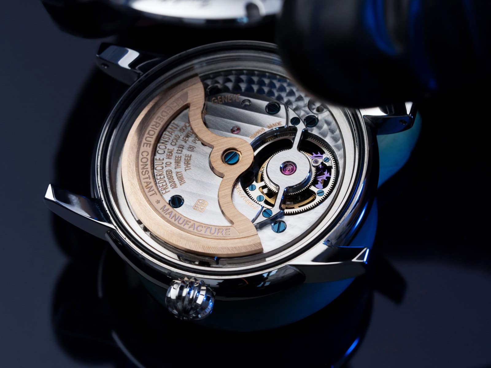 Durchbrochen gestalteter Rotor Kaliber FC-980AV3H8 des Classic Tourbillon Manufacture