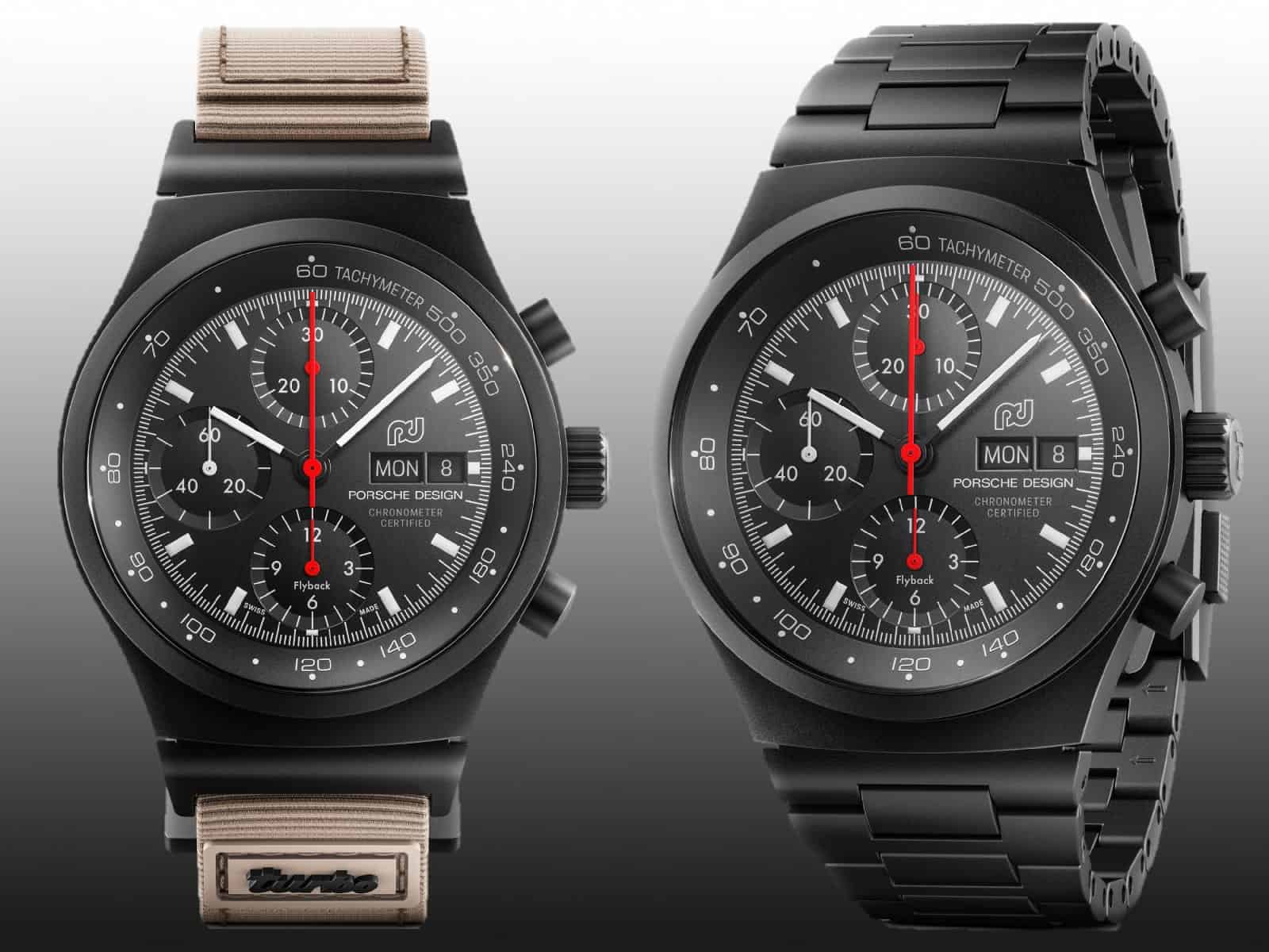 Porsche Design Chronograph 1 – 50 Jahre 911 Turbo Edition Textil- und Gliederband