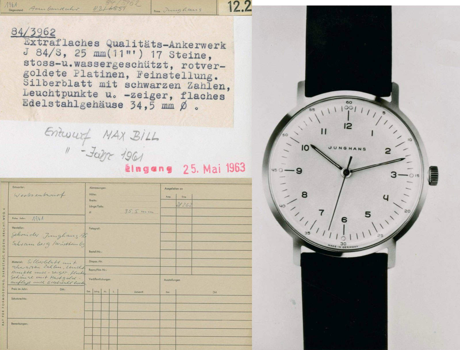 Junghans Max Bill Referenz 84/3962 - 1961