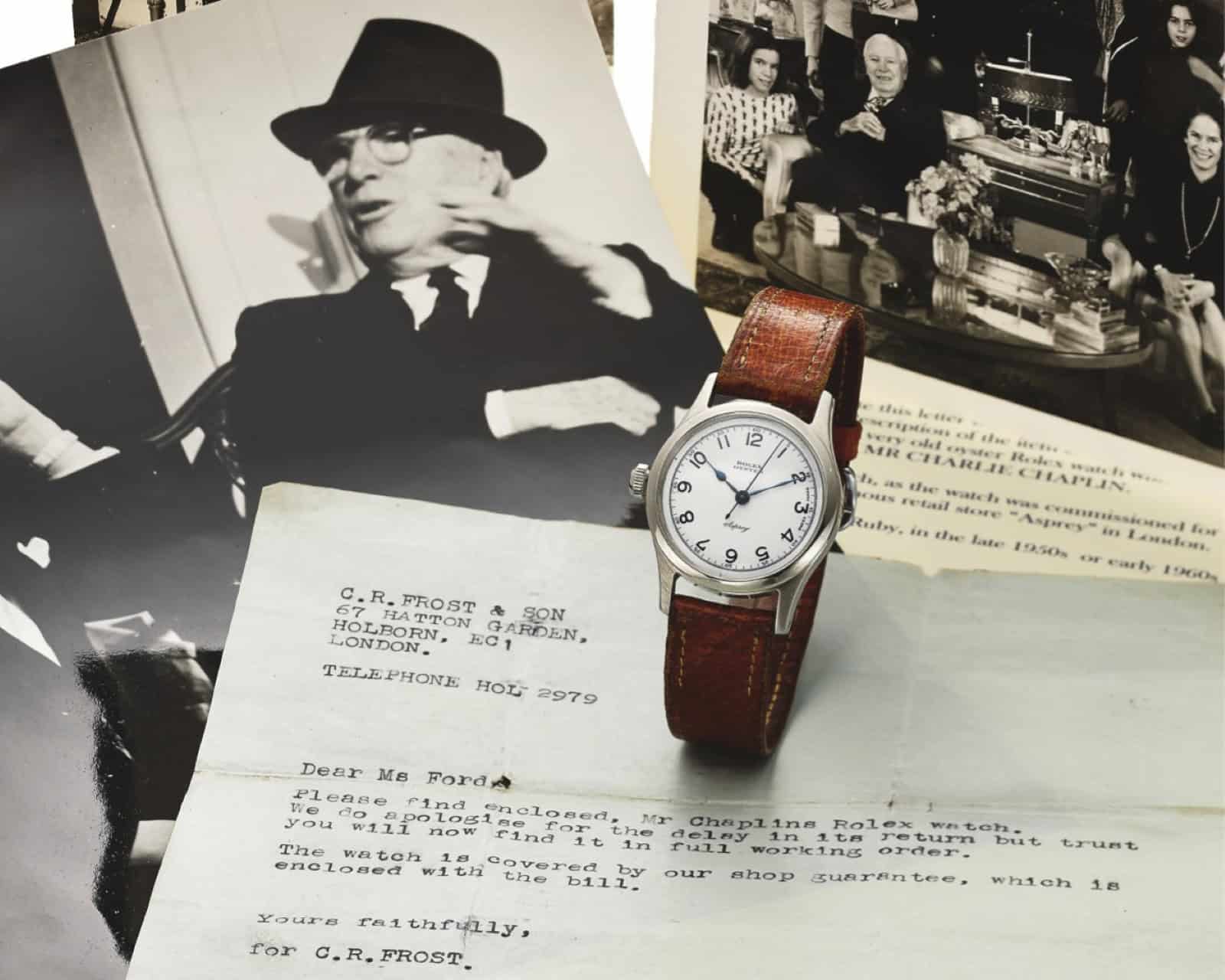 Rolex Uhr von Charlie Chaplin von ca. 1945 Auktion Antiquorum