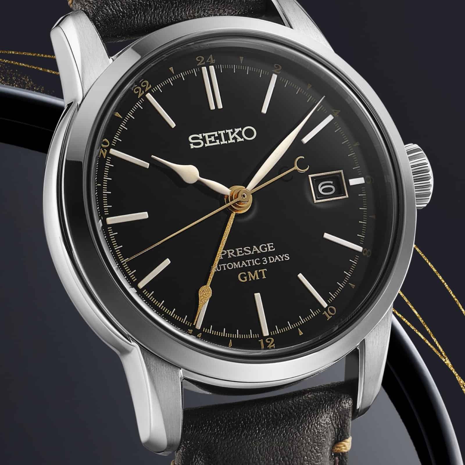 Seiko Presage SPB447J1 mit Urushi-Zifferblatt Nahaufnahme