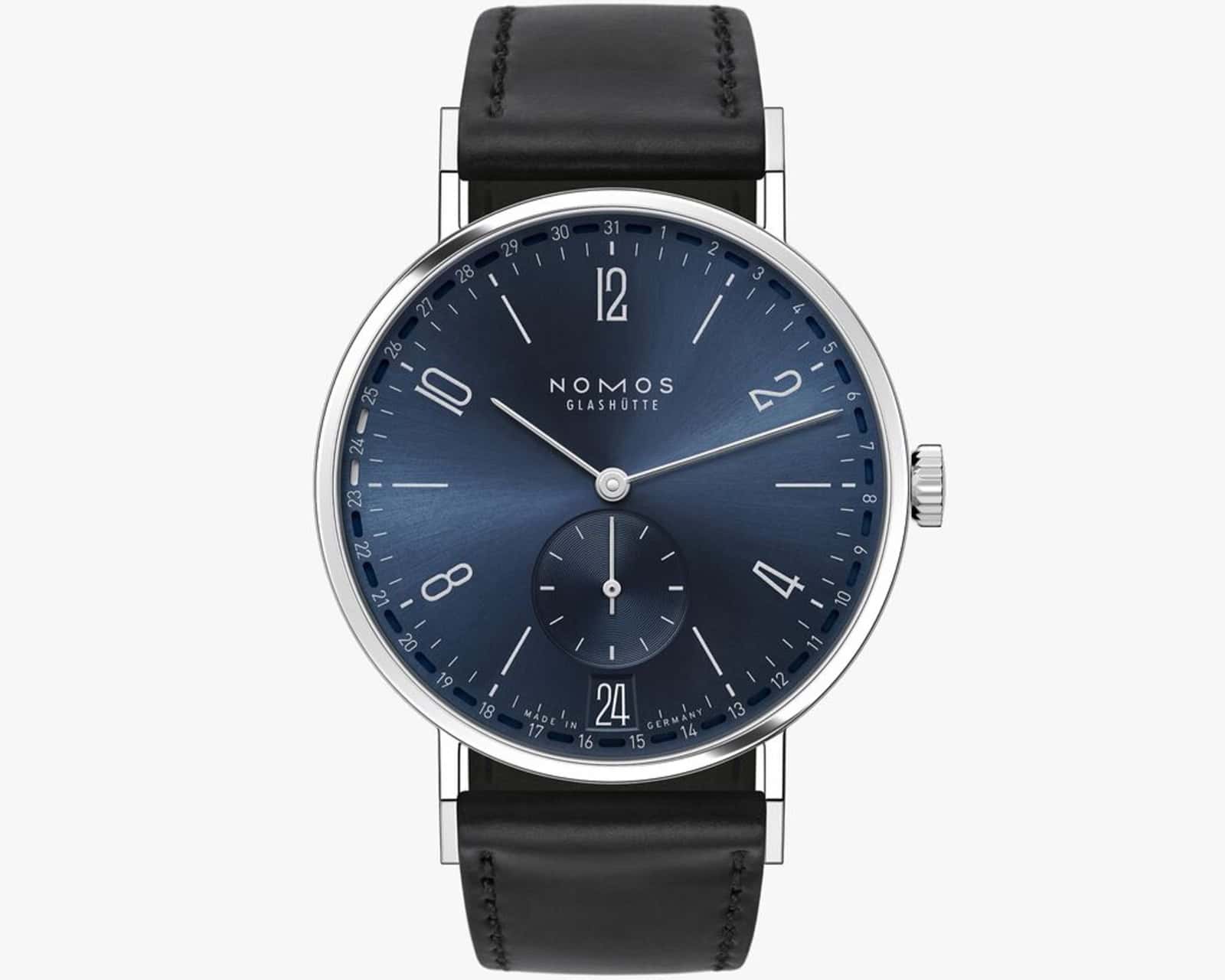 Nomos Glashütte Tangente 2date in Blau