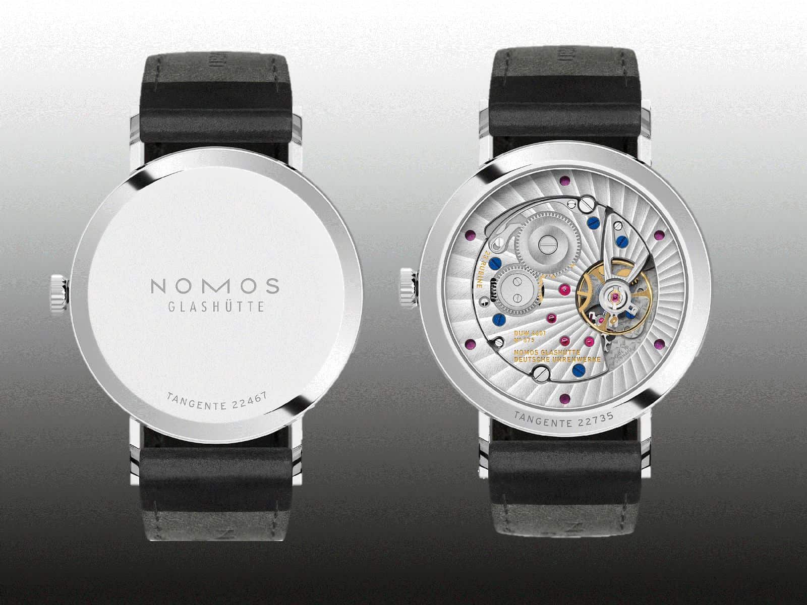 Nomos Tangente 2date Rückseite