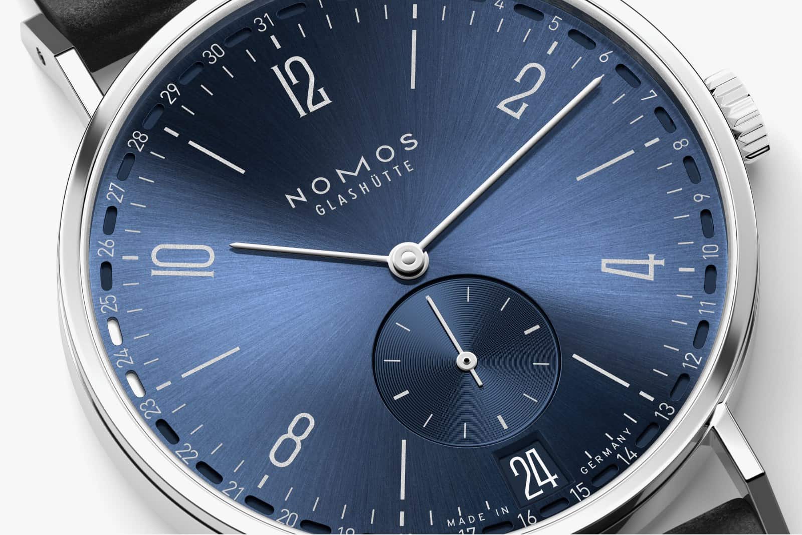 Zifferblatt der Tangente 2date in Blau